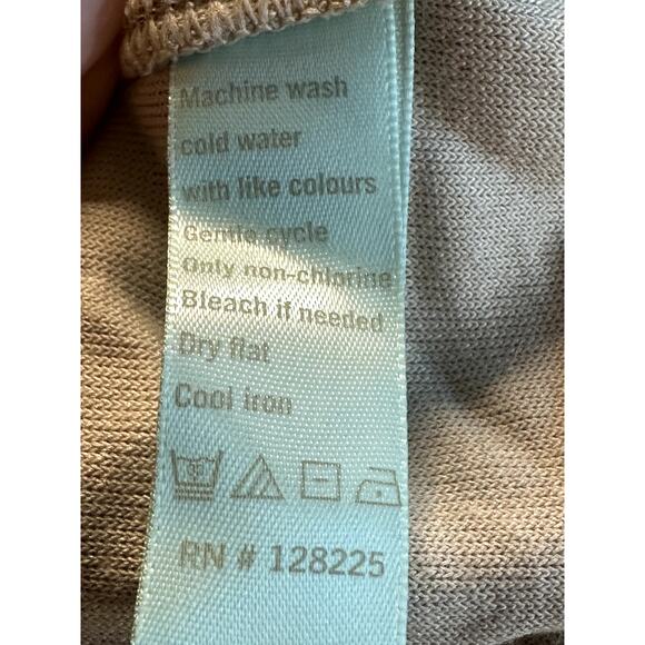 Nu Sport Beige Terry Sleeveless Tank Top Size XL - Picture 4 of 5